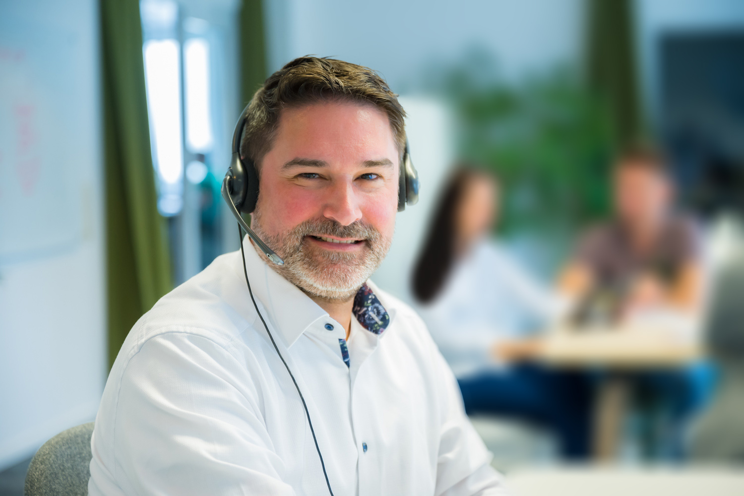 Mitarbeiter im Telefonverkauf
