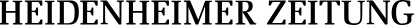 Logo von Heidenheimer Zeitung
